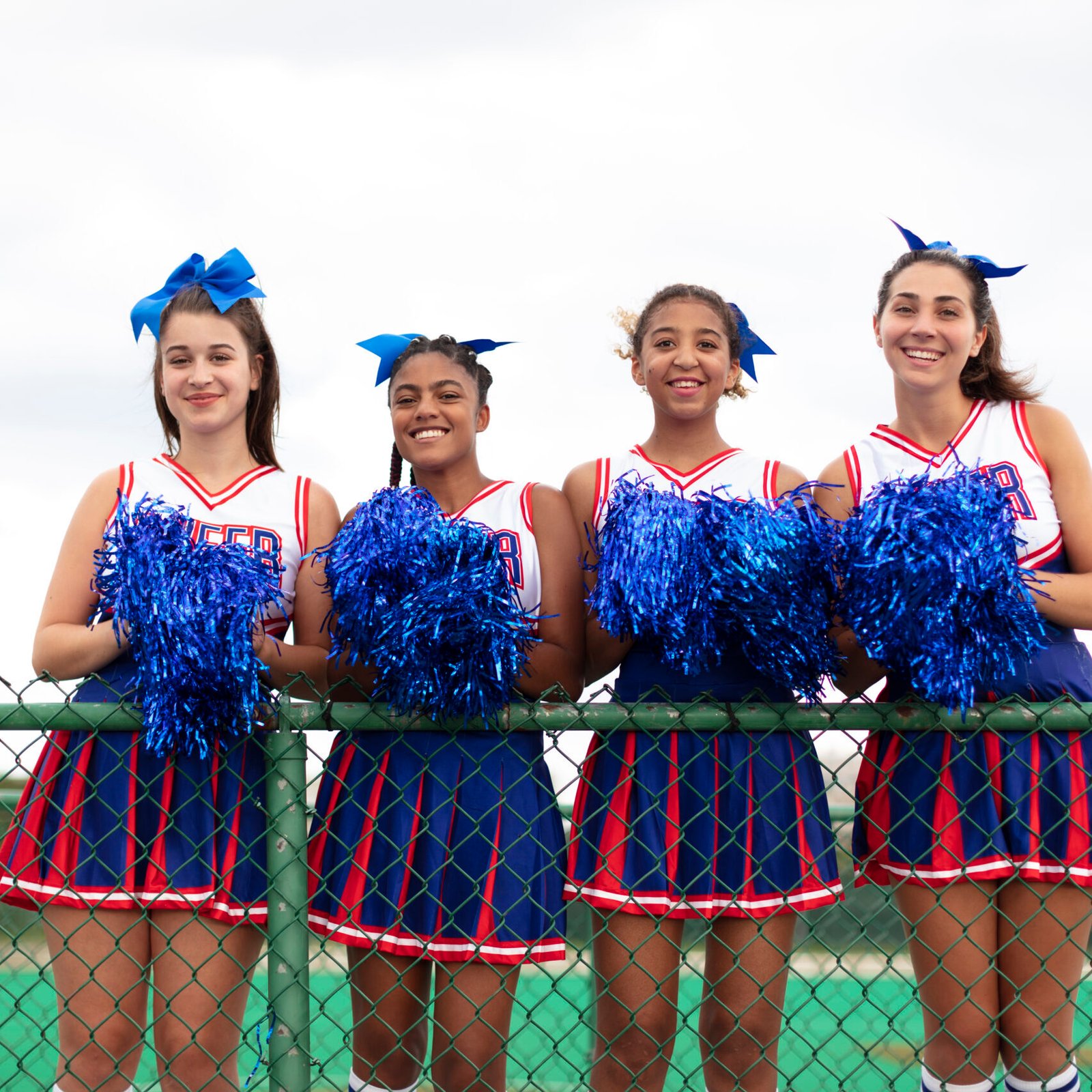 group-teenagers-cute-cheerleader-uniform